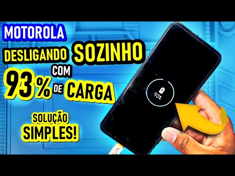 Motorola DESLIGANDO SOZINHO mesmo estando com 90 70 50 30 de CARGA? RESOLVIDO! Solução Simples.