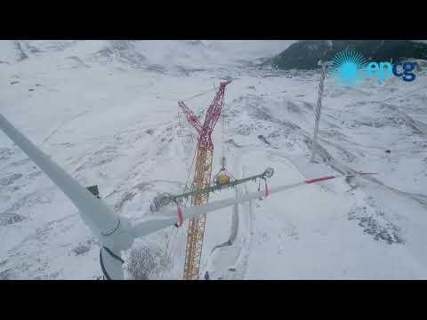 Montaža prve vjetroturbine VE Gvozd 29. 11. 2025.