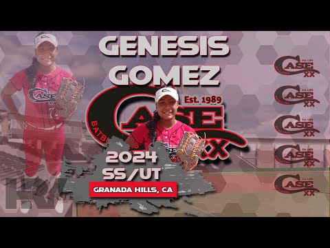 2024 Genesis Gomez (4.2 GPA) Shortstop & UT, Softball Recruiting Skills Video - CASE