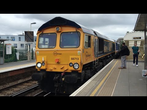 GBRf 66713 & NSE 50026 (5Y50 Tonbridge West Yard - Eastleigh Works) @ Clapham High Street 22/06/2016