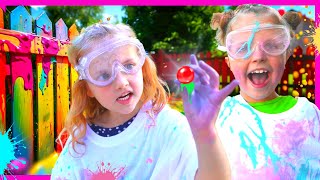 Epic PAiNT CHALLENGE! Last Day of Summer Family Challenges with Kin Tin and RoRo