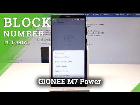 How to Block Number in GIONEE M7 Power - Create Blacklist
