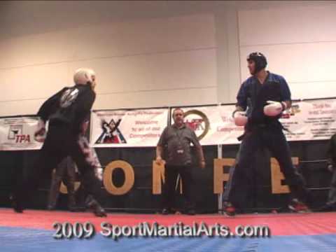 Jack Felton Vs. Ross Levine - Men's Sparring Finals - Compete Nationals 2009