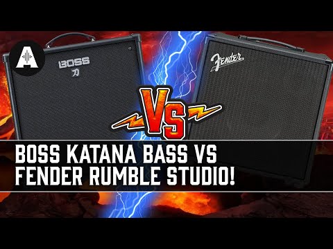 NEW Boss Katana Bass Amp vs Fender Rumble Studio!