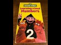 Opening To Sesame Street Learning About Numbers 1996 VHS RD