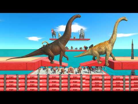 Jump units over dynamite - Animal Revolt Battle Simulator