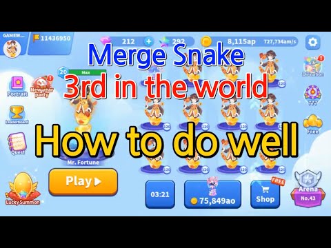 [GAME WORLD] Merge Snake - Lv.120