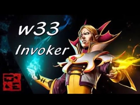 w33 PLAYS INVOKER - HIGHLIGHTS MONTAGE - Dota 2
