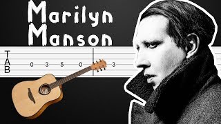 Coma White - Marilyn Manson Guitar Tutorial, Guitar Tabs, Guitar Lesson
