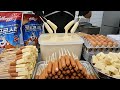 Korean Food How To Make Korean Hotdog Mozzarella Cheddar Cheese Kwangjang Market Seoul 광장시장 