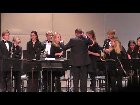 10.18.17 Frisco High Wind Symphony Band Walk in for Concert with Staley