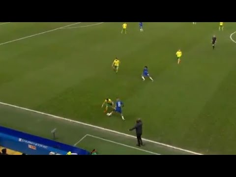Kennedy Beautifully Nutmegs Norwich Defender During FA Cup Tie