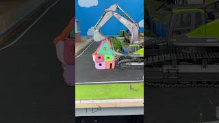 Crazy RC Excavator and mini House #builderc