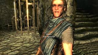 Прохождение через стену в самом начале skyrim + баганутые люди