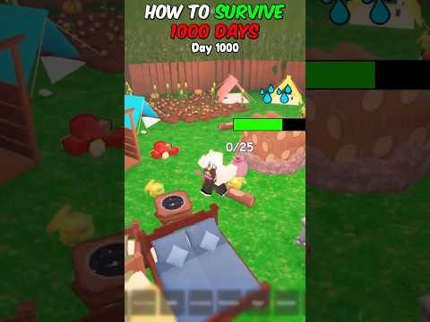 How To Survive 1000 DAYS In 99 NIGHTS In The Forest!💀 #roblox #robloxedit #99nightintheforest