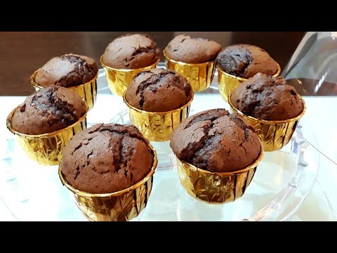 muffins au chocolat 🍫moelleux,  légers et gourmands! en 5 minutes