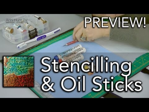 Stenciling & Oil Sticks Tutorial (Preview!) AHTV-Ep.TUT01 (HD)
