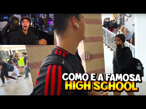 CORINGA REAGINDO COMO É A HIGH SCHOOL DOS ESTADOS UNIDOS!