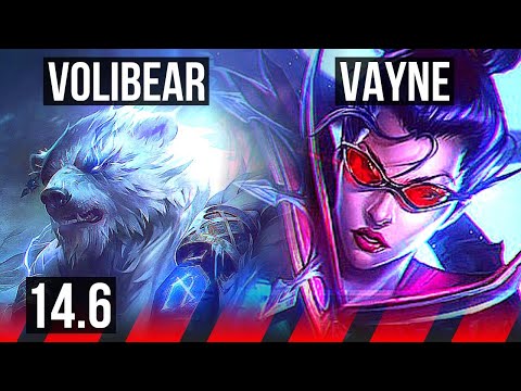 VOLIBEAR vs VAYNE (TOP) | 7/0/2, Godlike | KR Master | 14.6