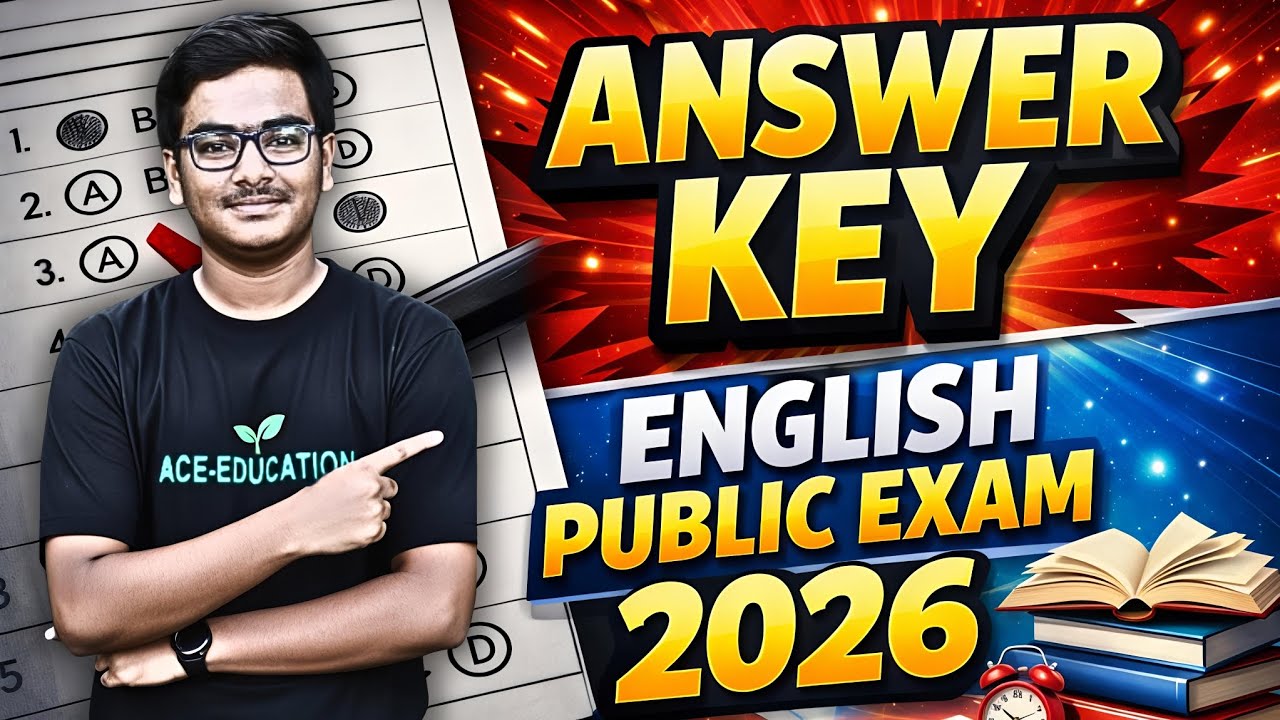 12th ENGLISH PUBLIC EXAM 2026 FULL ANSWER KEY PDF