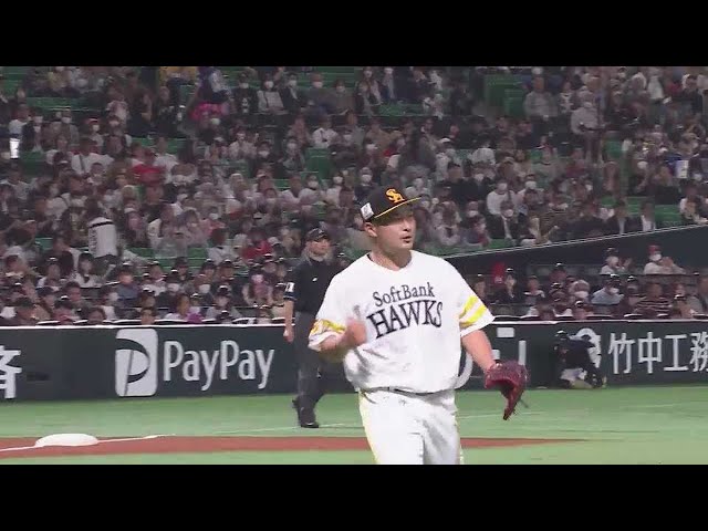 【6回表】本拠地初先発!! ホークス・森唯斗 6回6奪三振無失点の力投を見せる!!  2023年4月27日 福岡ソフトバンクホークス 対 東北楽天ゴールデンイーグルス