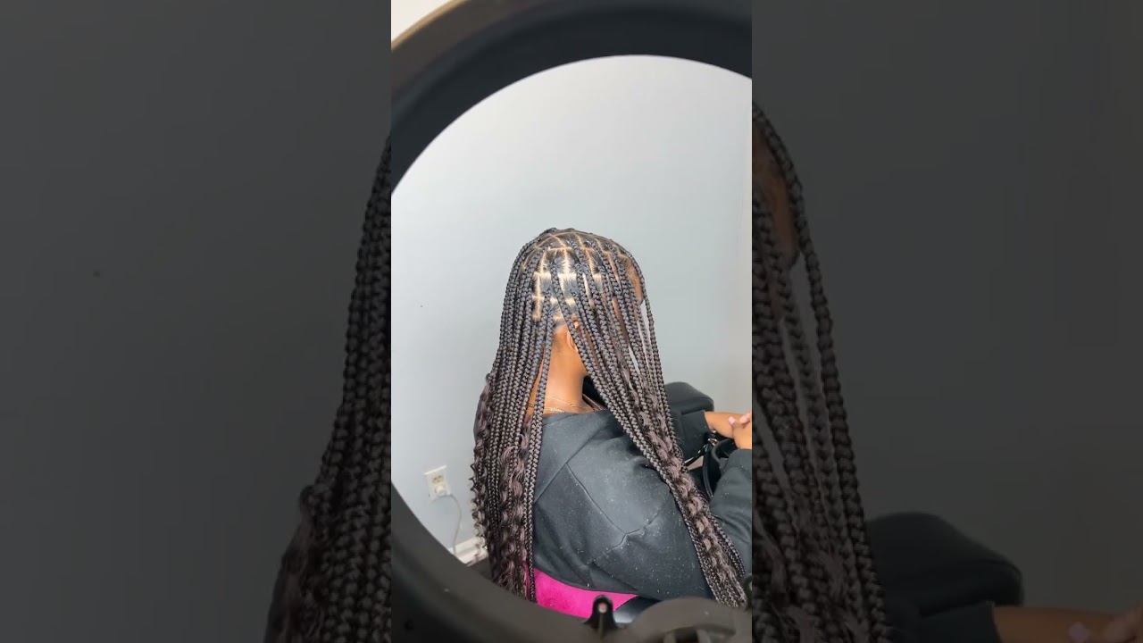 Some super cute boho knotless braids!!🤍 #neatbraids #braids #knotless #knotlessbraids #naturalhair