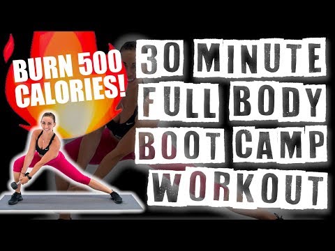 30 Minute Full Body Boot Camp Workout 🔥Burn 455 Calories!🔥