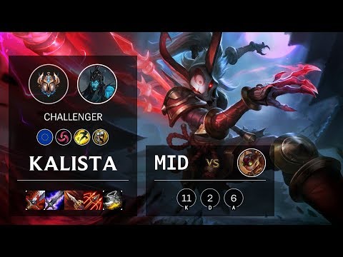 Kalista Mid vs Ziggs - EUW Challenger Patch 10.7