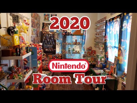 Nintendo Room Tour 2020 Modern and Vintage Collectables (NEW ROOM)