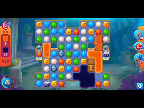 Fishdom. 5948 one shot 🎯 level no boosters and diamonds