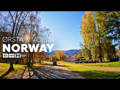 4K Scenic Drive - Scenic Drive in a Norwegian Autumn  - Ørsta & Volda