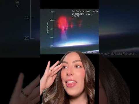 Red sprites: powerful lightning (not aliens) #space #astronomy #science #summeronshorts #shorts
