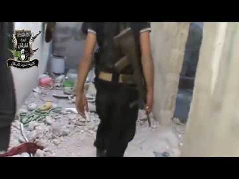 جولة ميدانية على نقاط رباط كتيبة أسود الفرقان على الجبهة الشرقية في مدينة داريا في ريف دمشق