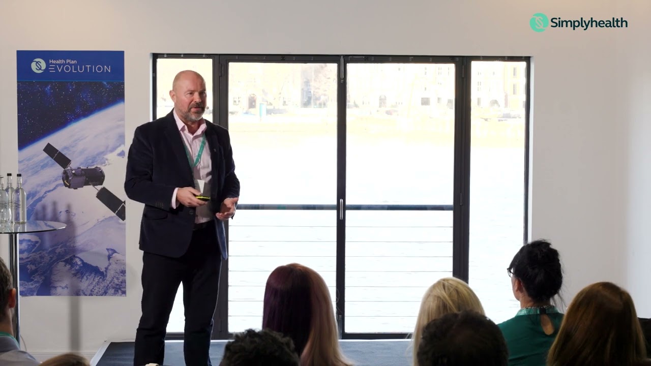 Customer Services Director, Dan Eddie, talks about how we are taking advantage of AI and automation, to the audience at the Health Plan Evolution event.