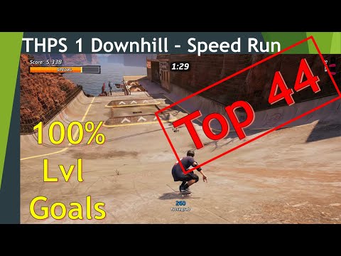 Downhill Jam Speedrun Review & Analysis - 100% Goals Complete Help/Tricks - Tony Hawk 1 and 2