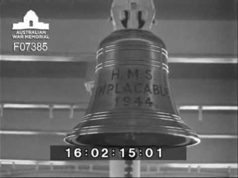 Troops leave Wewak on HMS Implacable