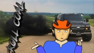 Rolling Coal on cyclist proof of intent