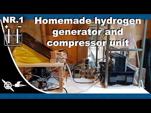 Homemade hydrogen generator and compressor unit