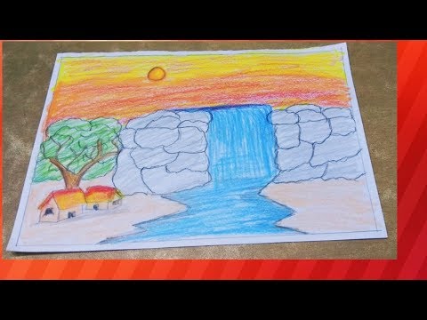 How to Draw an Easy Rainbow Scenery - Really Easy Drawing Tutorial-saigonsouth.com.vn