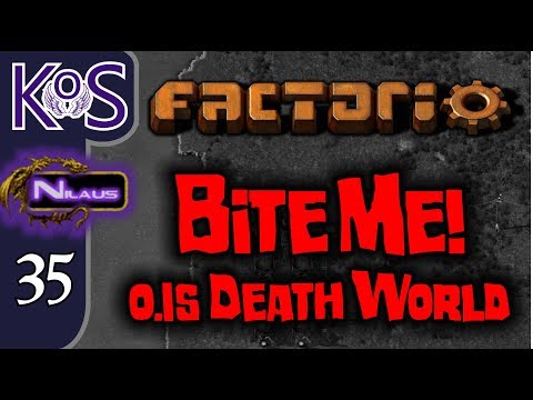Factorio 0.15 Bite Me! Ep 35: After the War - Death World COOP MP Gameplay, Let's Play