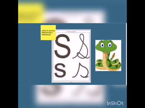 aprendamos la sílaba S cursiva