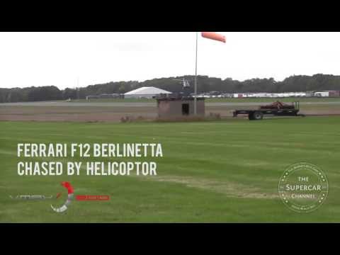 Helicoptor vs Ferrari F12 Berlinetta at VMax Quicksilver