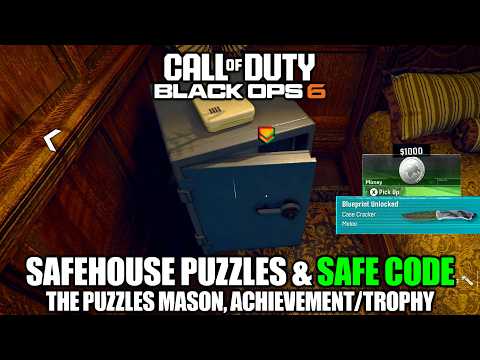 COD Black Ops 6 - Safehouse Puzzles and Safe Code Guide (How to Open the Safe)