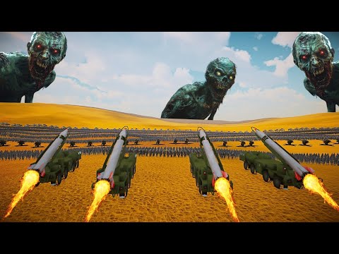 5,000,000 ZOMBIES vs HUMANITY WITH BALLISTIC MISSILE SYSTEM(ICBM) #uebs2 #mod