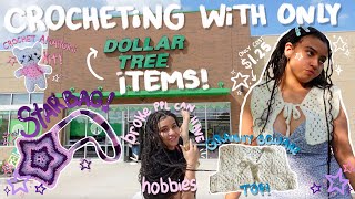 i CROCHETED with only items from the DOLLAR TREE...