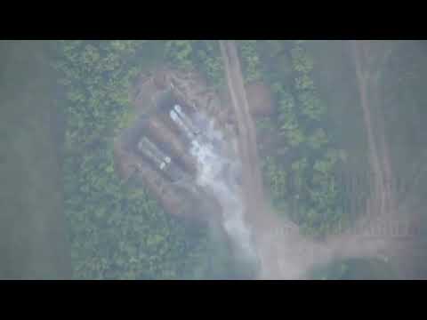 Lancet strike on the launchers of the Ukrainian S-300PS air defense system.