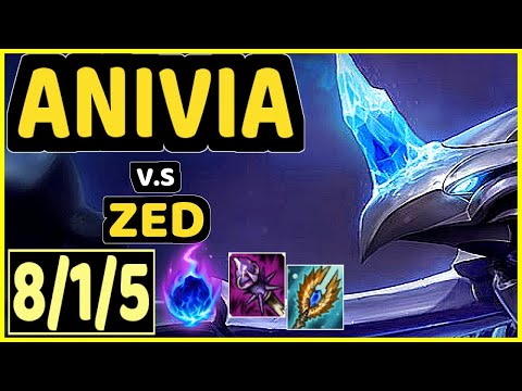KIRA (ANIVIA) vs ZED - 8/1/5 KDA MID GAMEPLAY - EUW Ranked MASTER