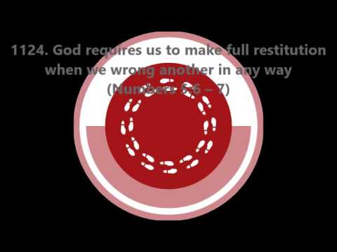 1124. God requires us to make full restitution when we wrong another in any way (Numbers 5:6-7)