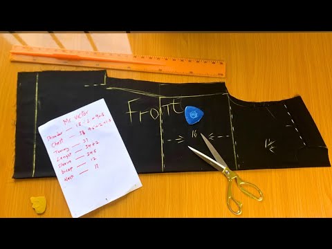 Native shirt cutting *SENATOR WEAR* (how to cut a professional senator wear step by step