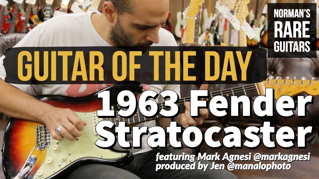 Guitar of the Day: 1963 Fender Stratocaster | Norman's Rare Guitars - YouTube